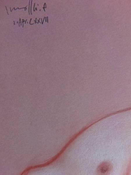 古沢　岩美、デッサン　AD、希少な額装用画集より、新品額装付、状態良好