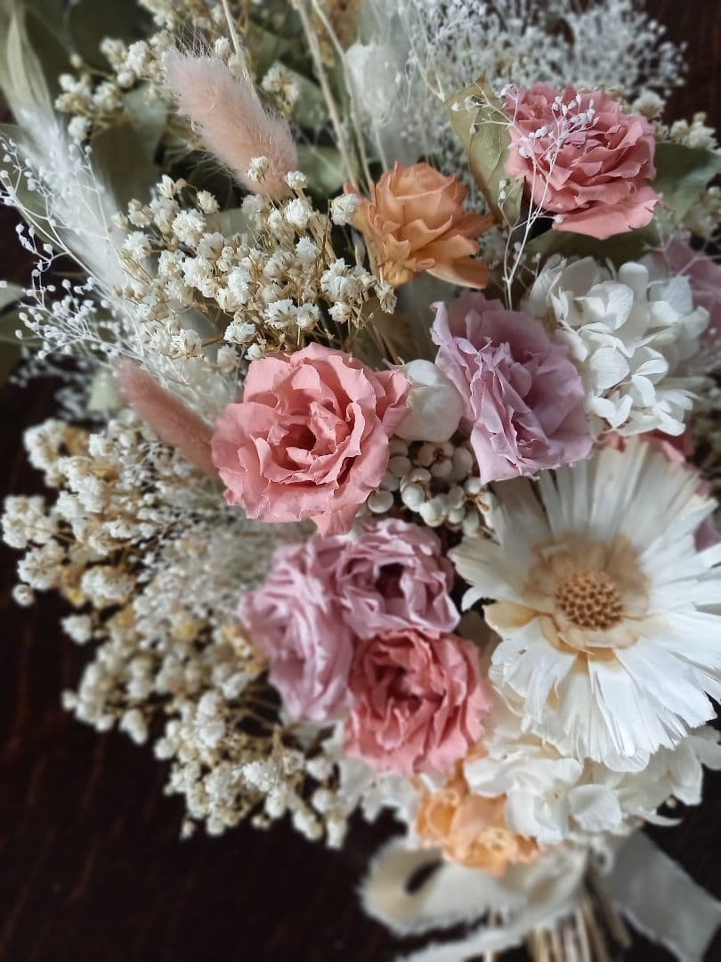 ～sold out ～プリザーブドフラワー ローズの華やか ウェディングブーケ