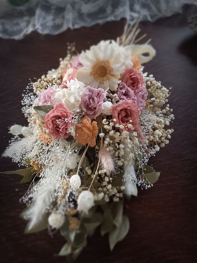 ～sold out ～プリザーブドフラワー ローズの華やか ウェディングブーケ