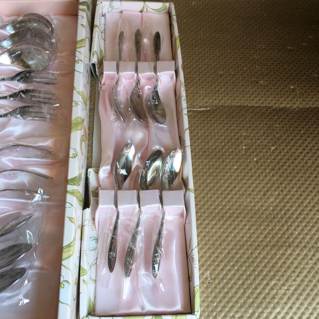 0669　スプーン フォーク 桂由美 カトラリー 6客セット 18-10ステンレ