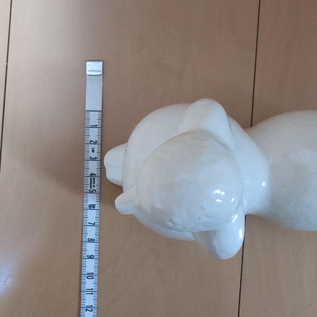 週末価格　リサ・ラーソン　陶器製ホワイトプードル置物