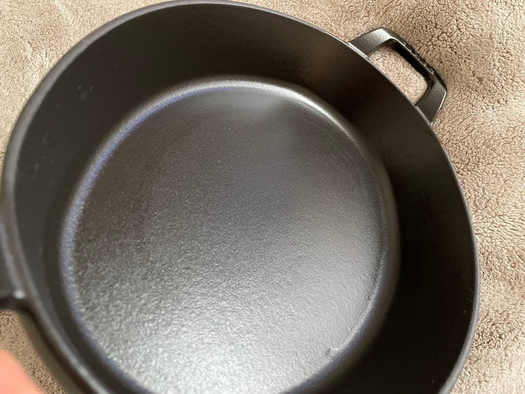 美品　staub ストウブ　スタッカブルディッシュ　28cm オーバル　黒