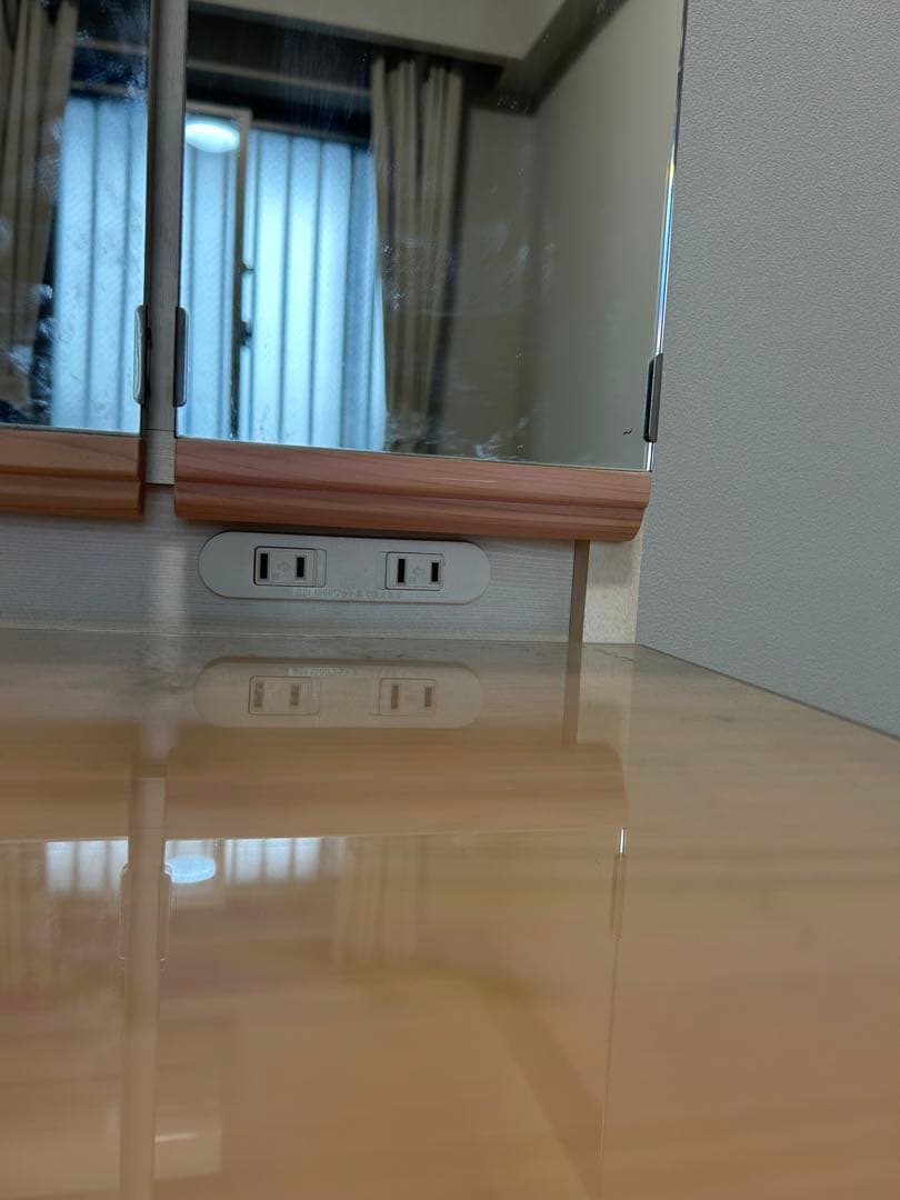 ‼️半額以下‼️ドレッサー 三面鏡 北欧 ピンク ナチュラル テーブル デスク 鏡台