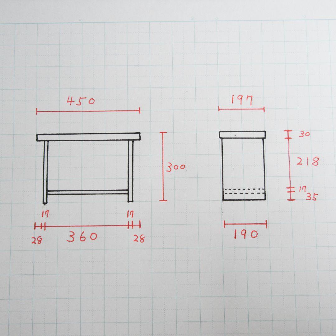 159 テレビ台 植物台 棚 杉板 メラミン材 丈夫