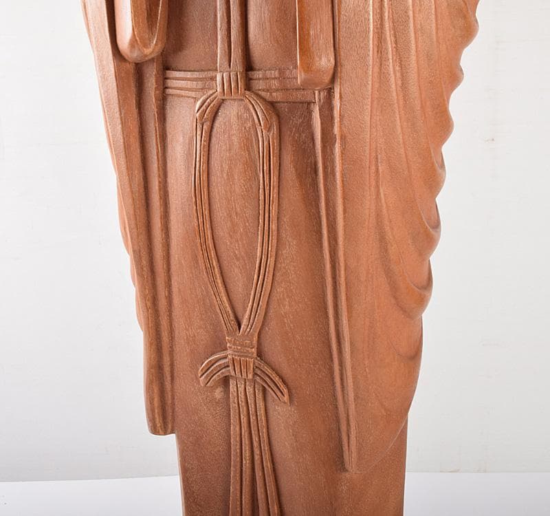 仏教美術　木彫　観音像　仏像　置物　重さ約10.3㎏　N　R5098C