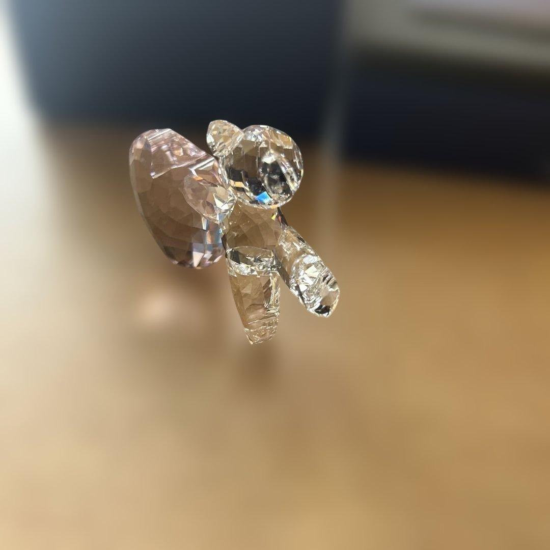 Swarovski クリスタル クマとハート 置物