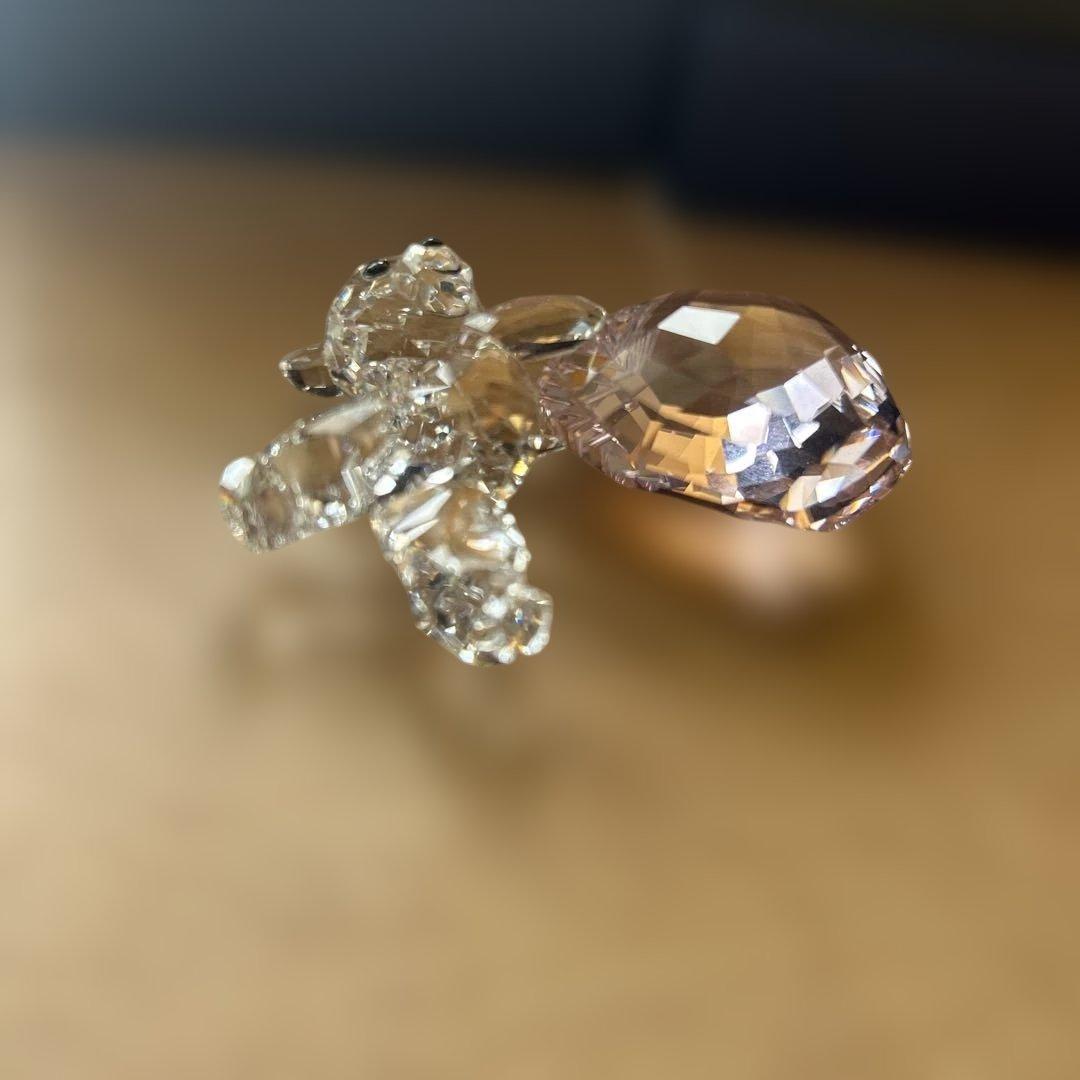 Swarovski クリスタル クマとハート 置物