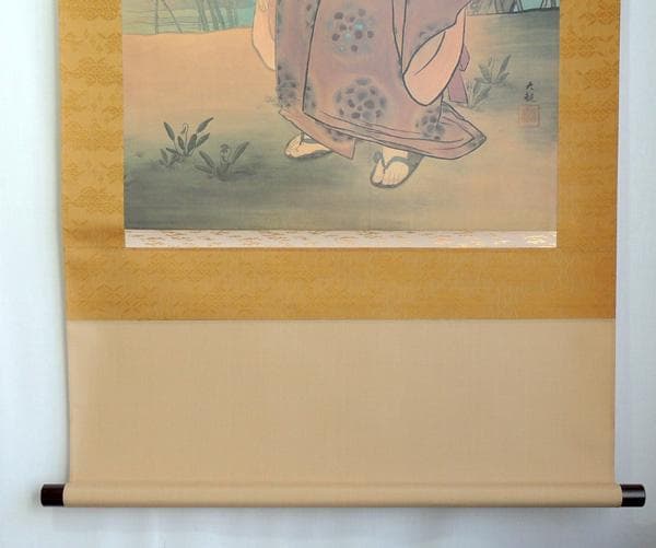 複製品】▽ 横山大観 ▽ 無我 / 無我童子/ 絹本工芸掛軸 共箱 - メルカリ