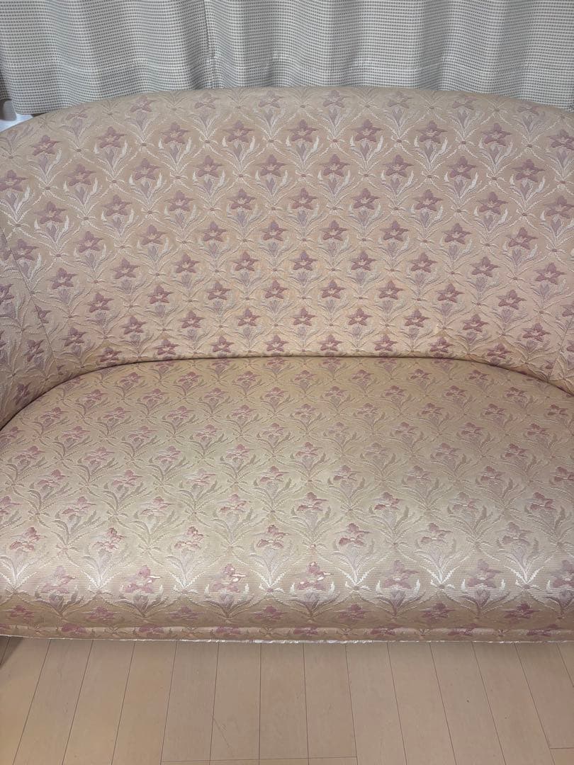 クラシック　花柄　2人掛けソファ