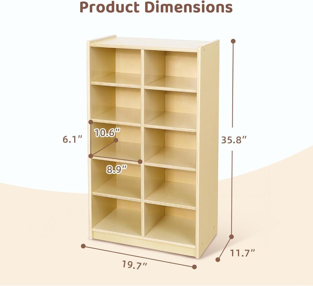 【新品未使用】TOOKYLAND 5段10区画 収納ラック 幅60 高さ91