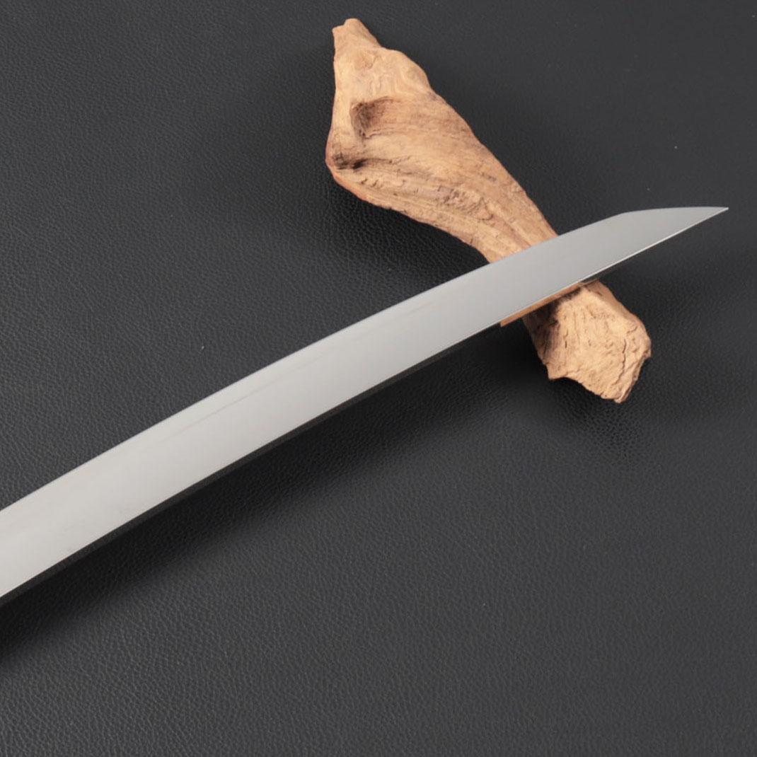 10968鬼反り先丸包丁尺二鏡面仕上げ刺身包丁 刃は究極の切れ味黒檀黒