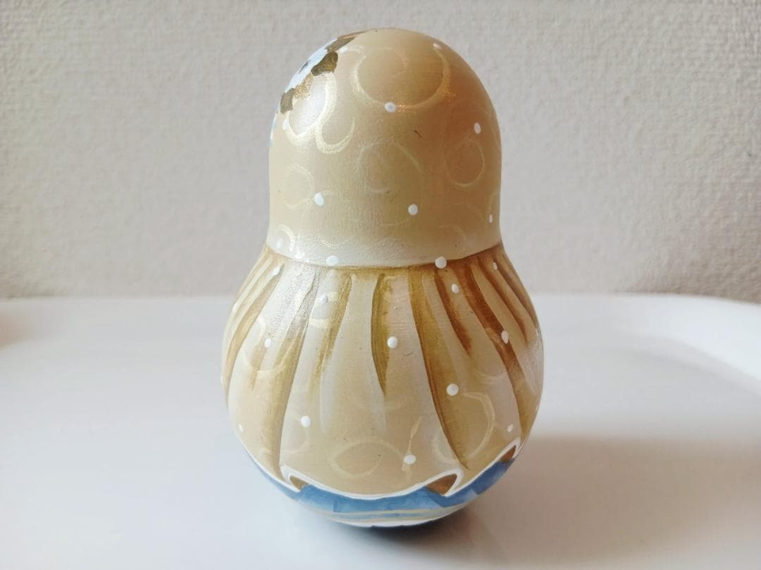 【CBT122】9cm級 おきあがりこぼし(大) スベトラーナ　黒猫ちゃん