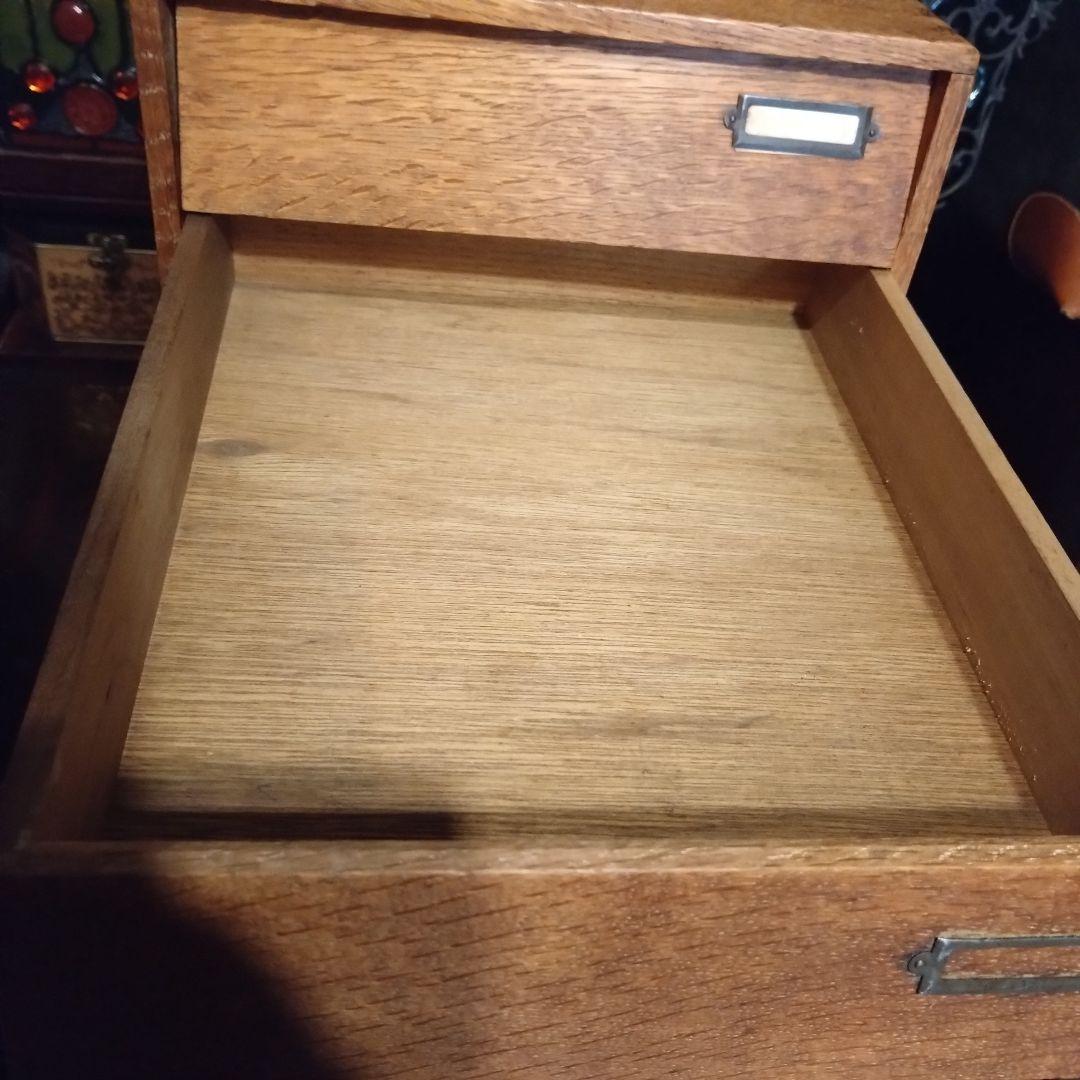 古家具　チェスト　引き出し　楢材