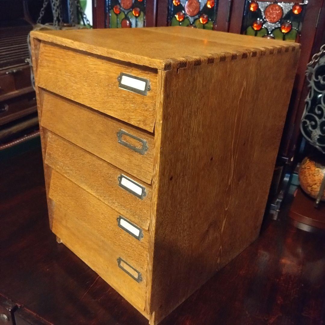古家具　チェスト　引き出し　楢材