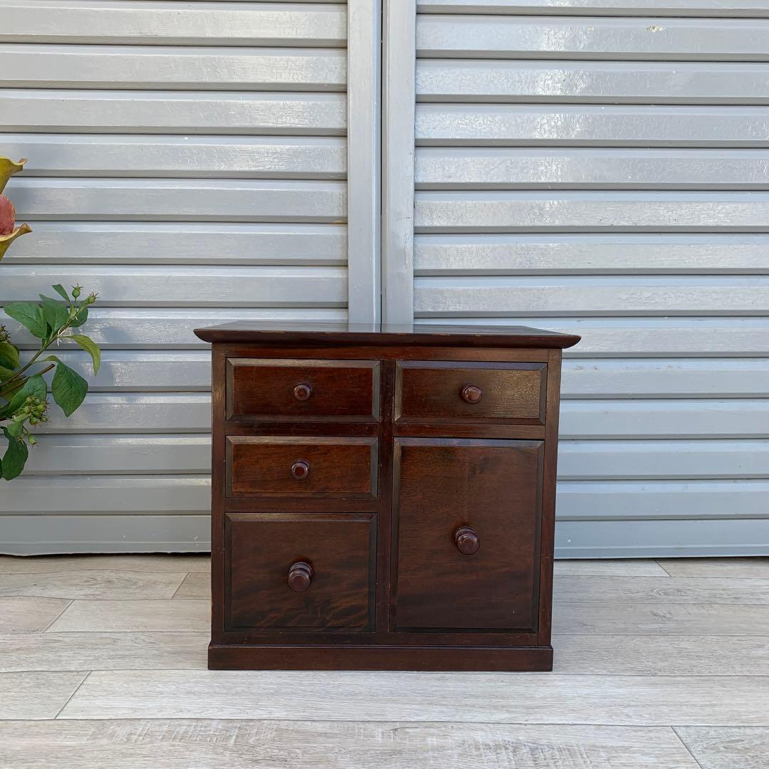 彫印あり　松本民芸家具　小引き出し　小物入れ　収納