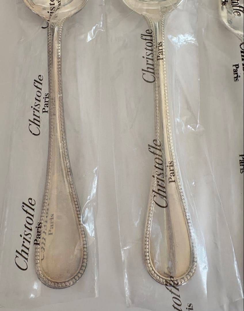Christofle パール　テーブルスプーン　& フォーク