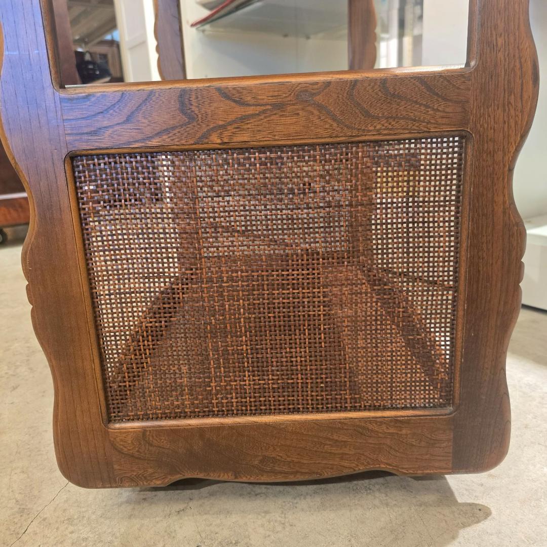 i+【美品】 karimoku カリモク 木製 ワゴン サイドテーブル 国産家具