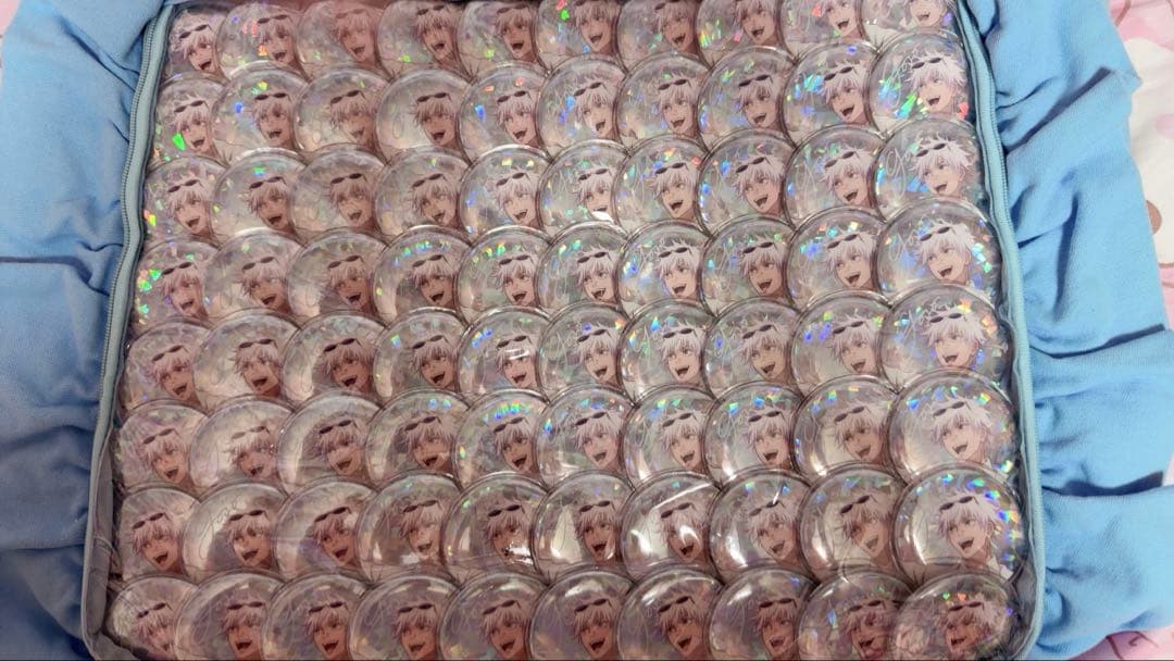 呪術廻戦 五条悟 休憩シャイニー缶バッジ 80点 - メルカリ