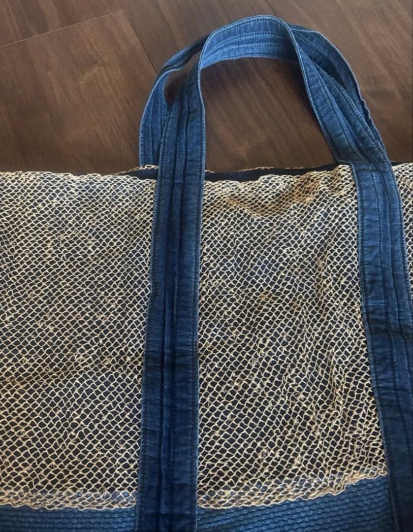 ハンドメイド 剣道着 リメイク 葛布 大きなトートバック