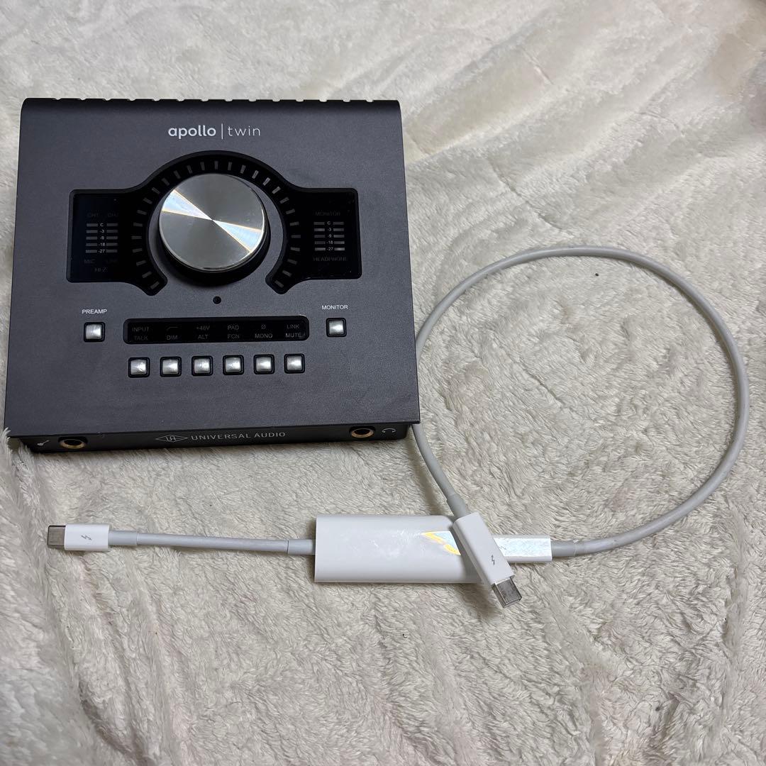 【譲渡設定済み】UAD APOLLO TWIN MKII SOLO +備品