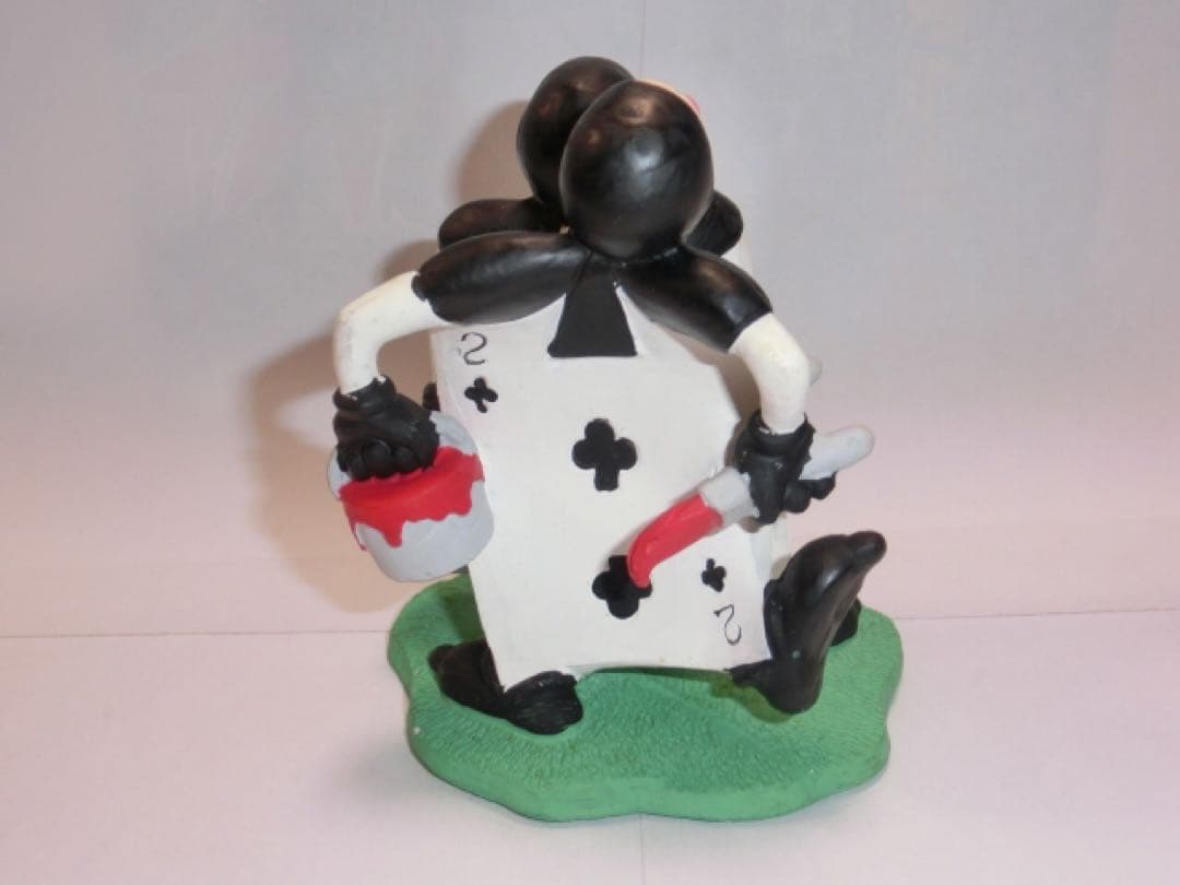 ふしぎの国のアリス　ディズニー　トランプ兵　陶器製　置物　レトロ