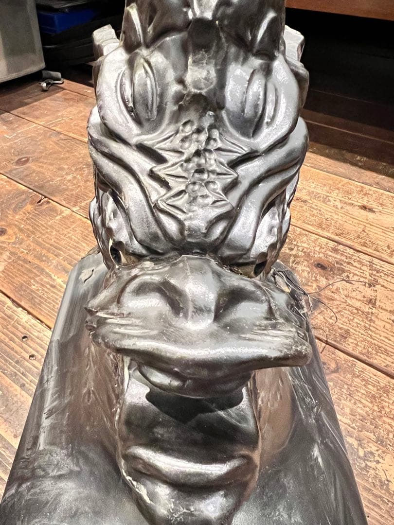 しゃちほこ瓦 焼き物 飾鯱置物オブジェインテリアシャチホコ 高さ約50㎝置物