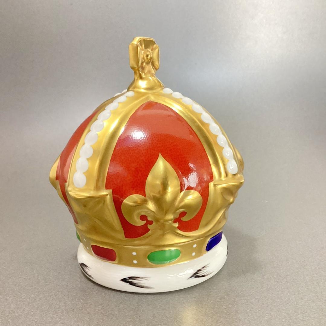 希少【ロイヤルクラウンダービー】王冠 置物 ペーパーウェイト エリザベス女王