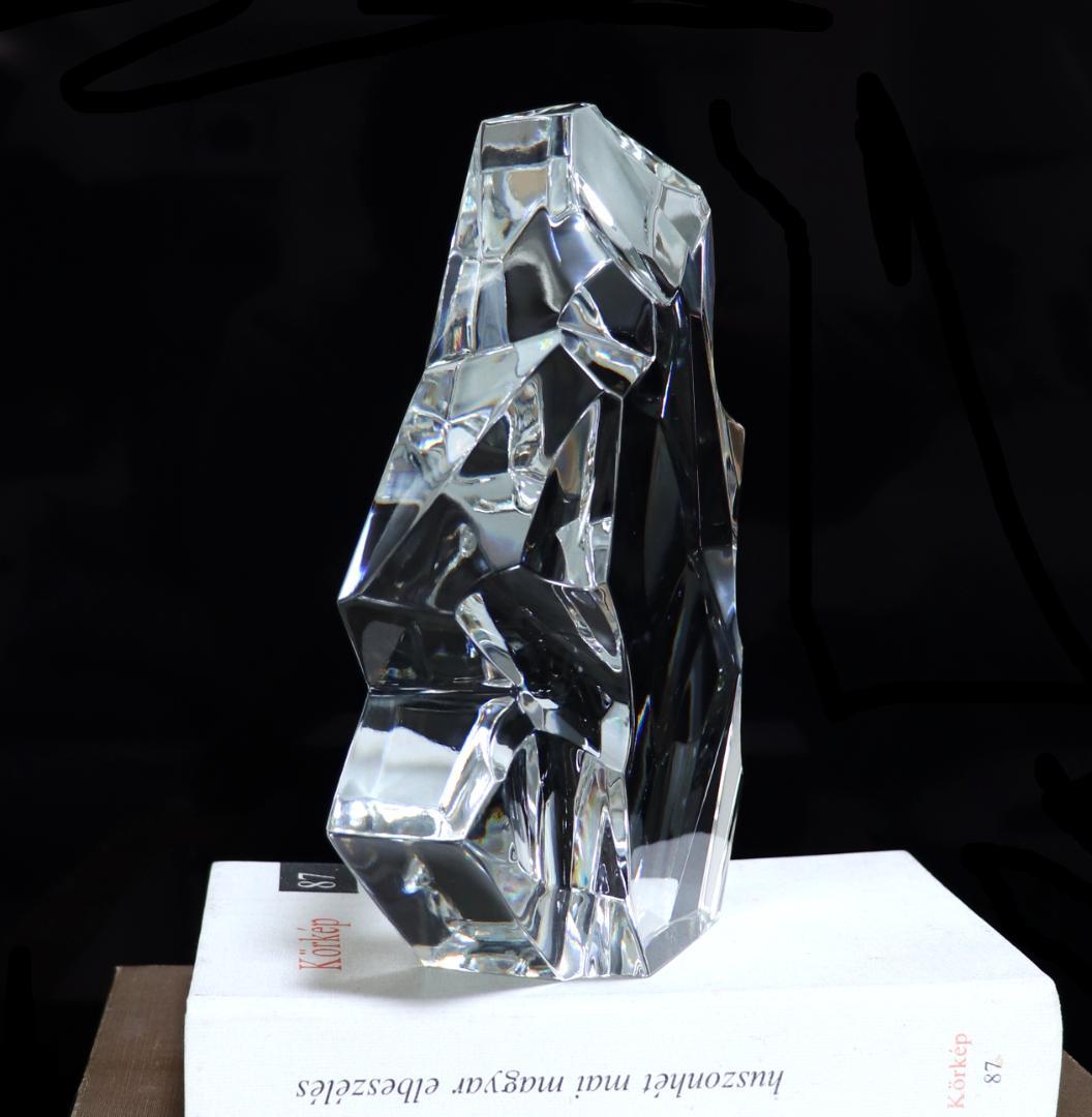 バカラ 1970年頃 激レア 2.5kg 19.5cm 氷山 多面体カット 置物