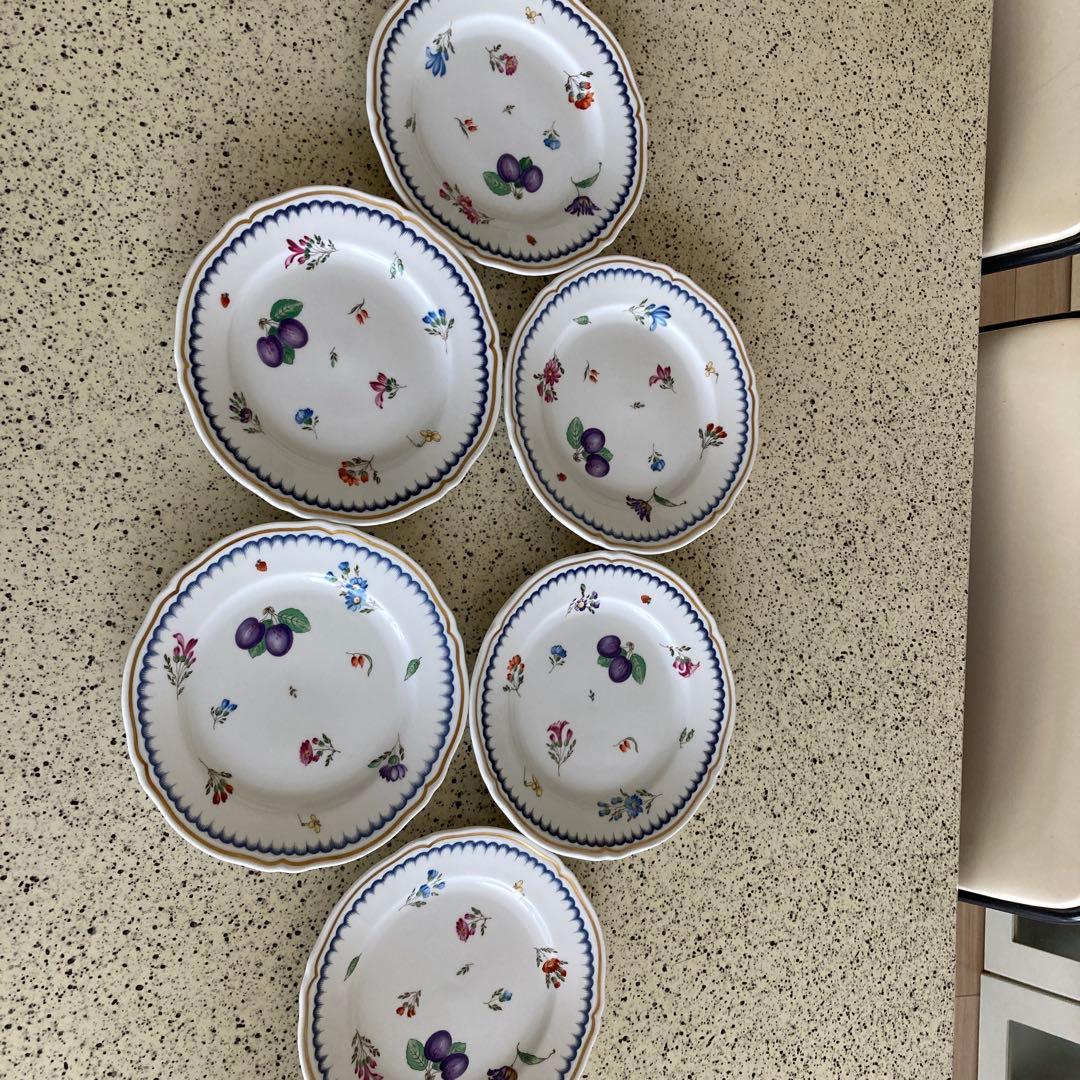 リチャードジノリプレートイタリアンフルーツ直径約19cm６枚セット