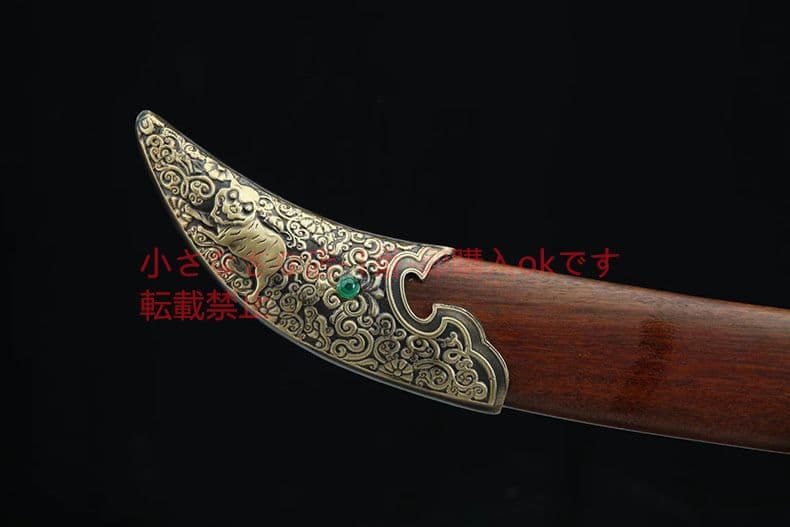 清腰刀刺繍春刀一体模様鋼唐横刀牛尾刀 古兵器 武具