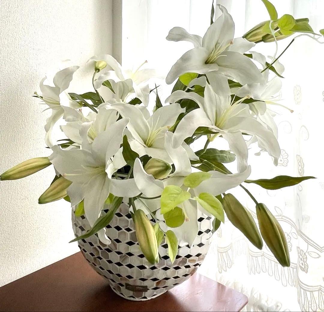 期間限定価格⭐️ エミリオロバ　カサブランカ　造花　アーティフィシャルフラワー