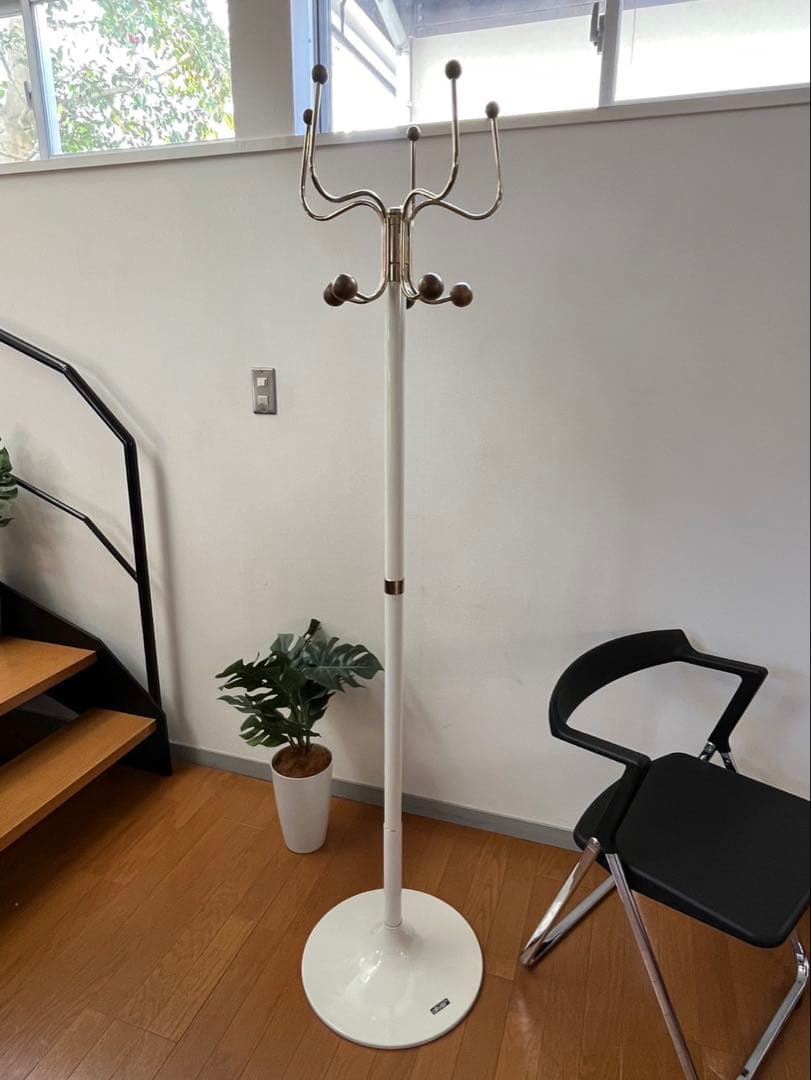 レトロモダン　コートハンガー　ミッドセンチュリー　70's ヴィンテージ　白