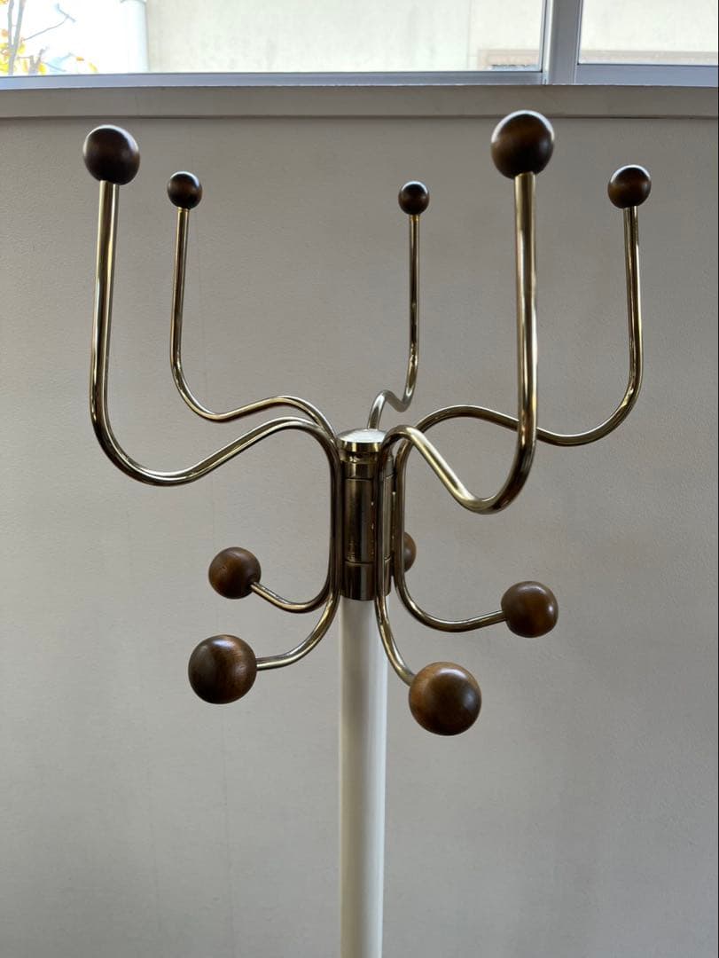 レトロモダン　コートハンガー　ミッドセンチュリー　70's ヴィンテージ　白