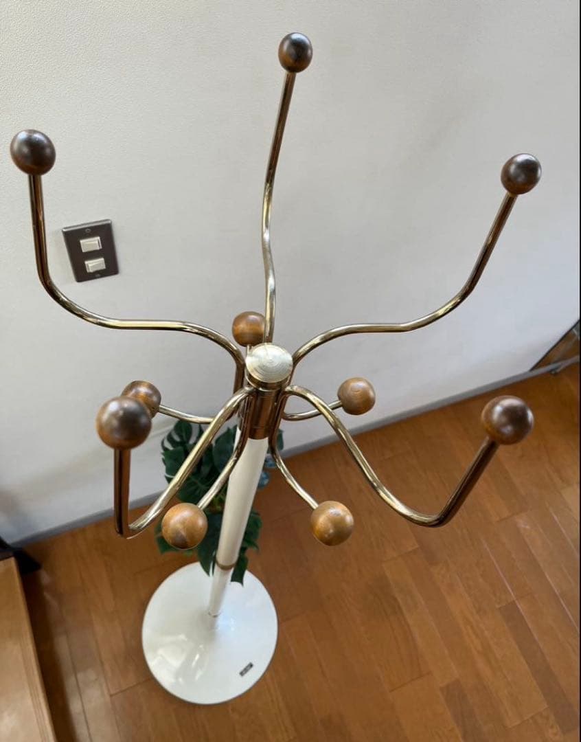 レトロモダン　コートハンガー　ミッドセンチュリー　70's ヴィンテージ　白