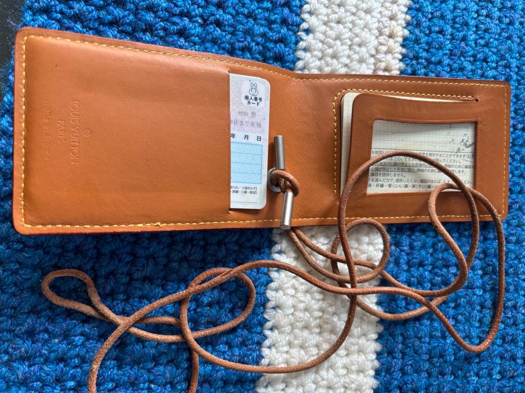 ヴィトンブラウンレザー パスケース