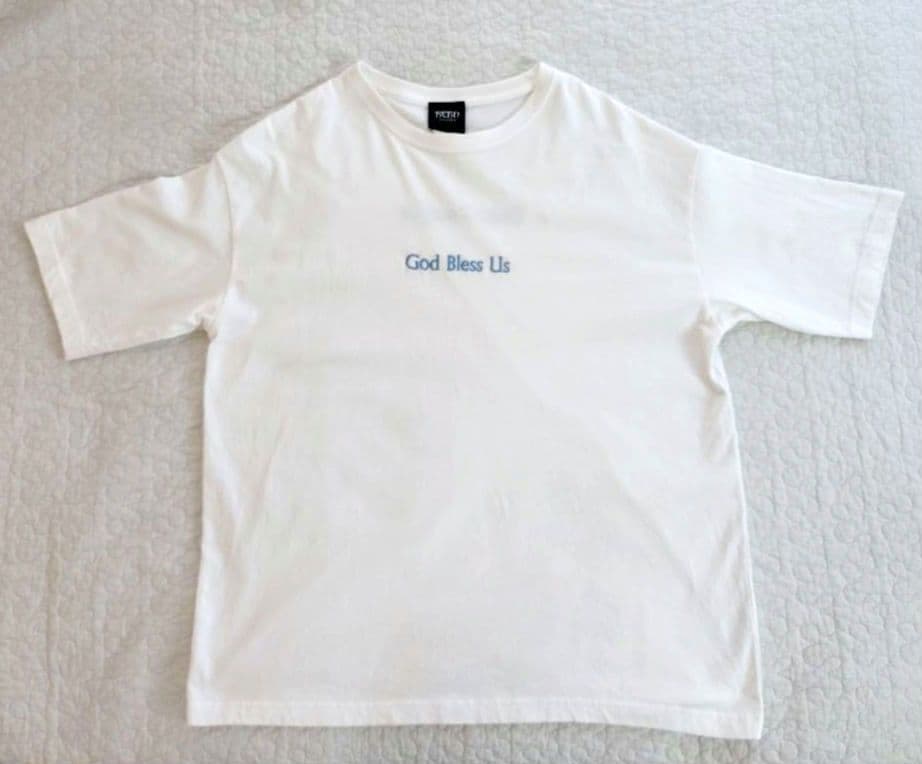 藤井風 Tシャツ ホワイト God Bless Us サイズM - メルカリ