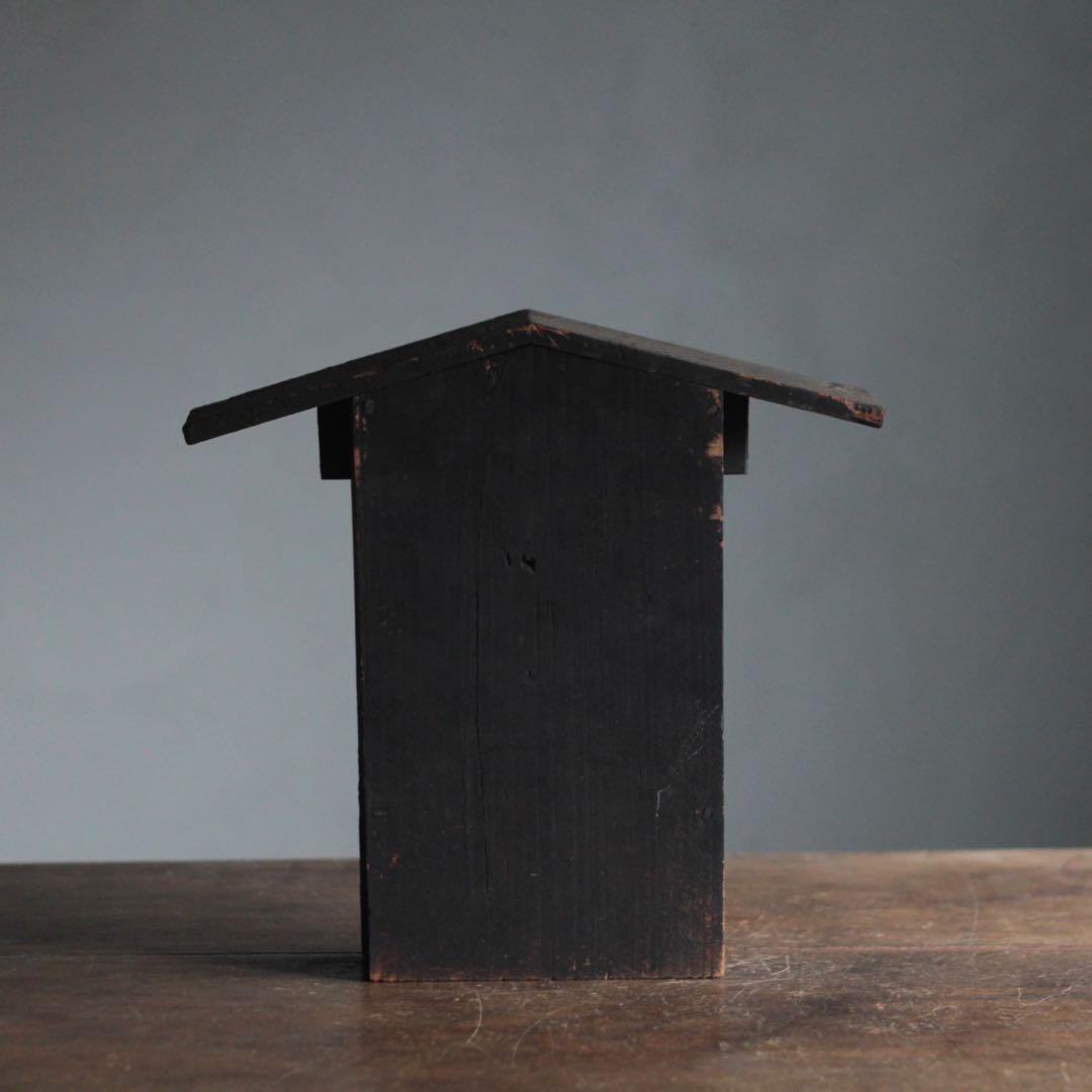 古い 木製 厨子 金刀比羅宮 御札 古道具 アンティーク オブジェ