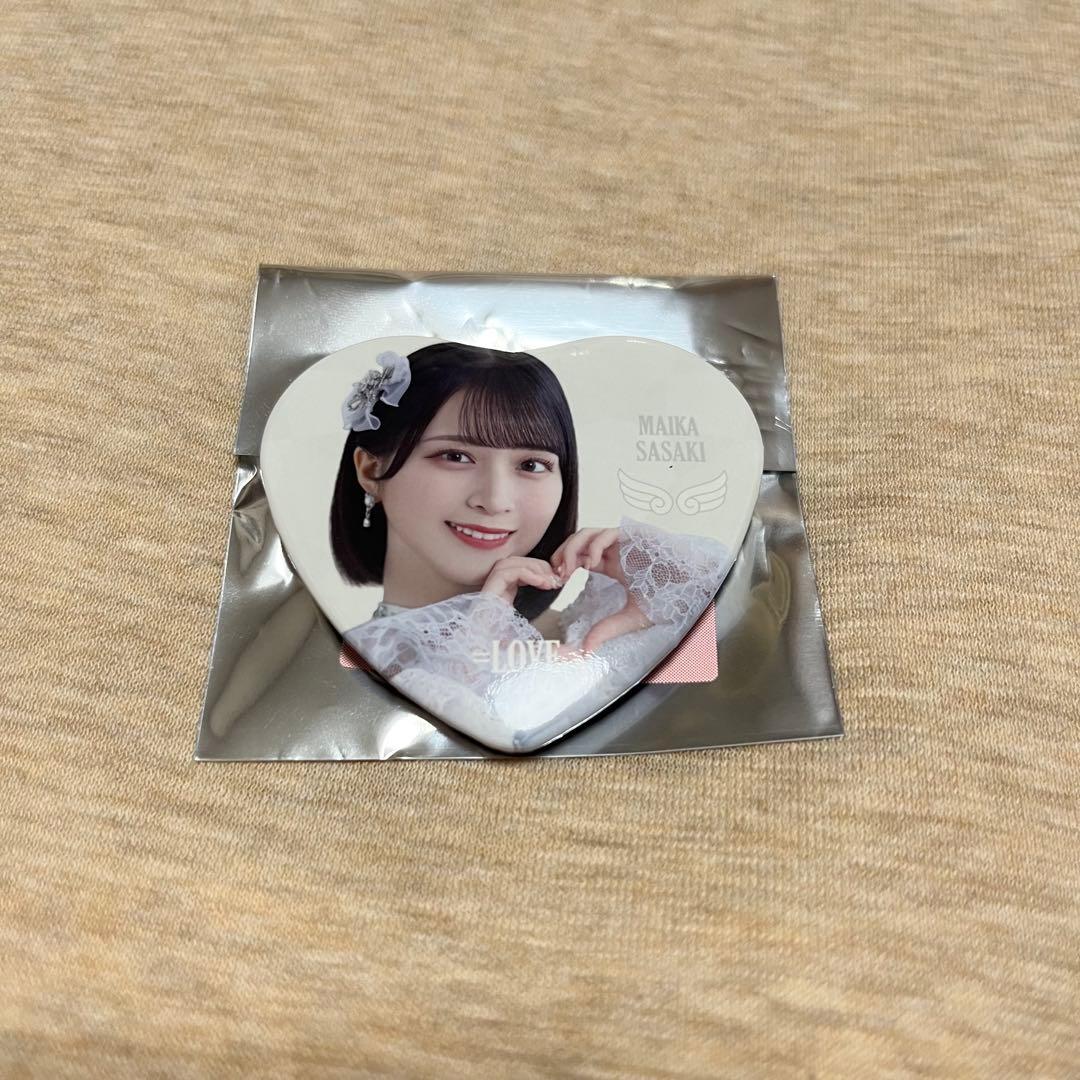 LOVE 佐々木舞香 ハート缶バッジ 魔法少女 - メルカリ