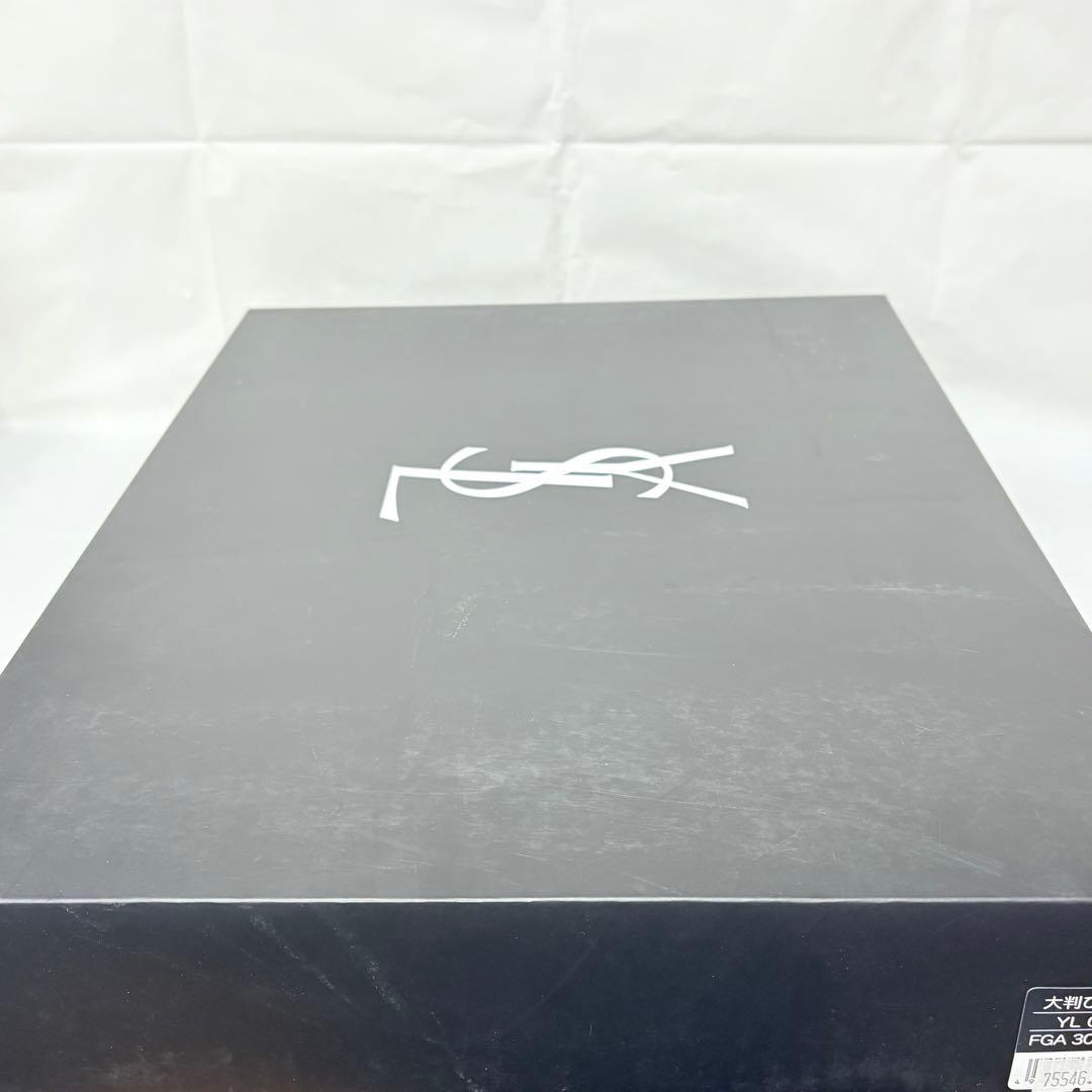 イヴ・サンローラン　大判ひざ掛け　ビッグロゴ　デカロゴ　140×80cm ピンク