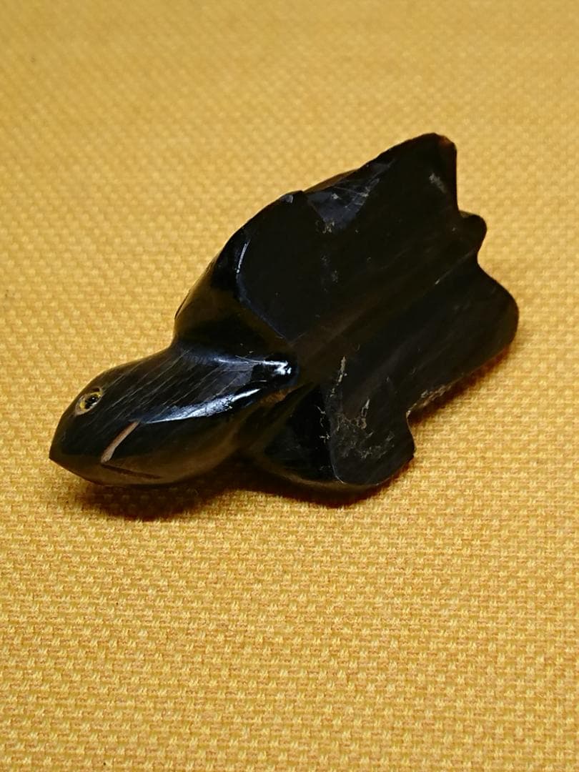 【美品】ビンテージ　カメ　亀　角材　置物　インテリア　工芸品　美術品　A1623