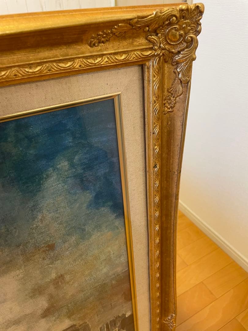 民衆を導く自由の女神ドラクロワ 額縁付レプリカ絵画 大型アート131×105cm