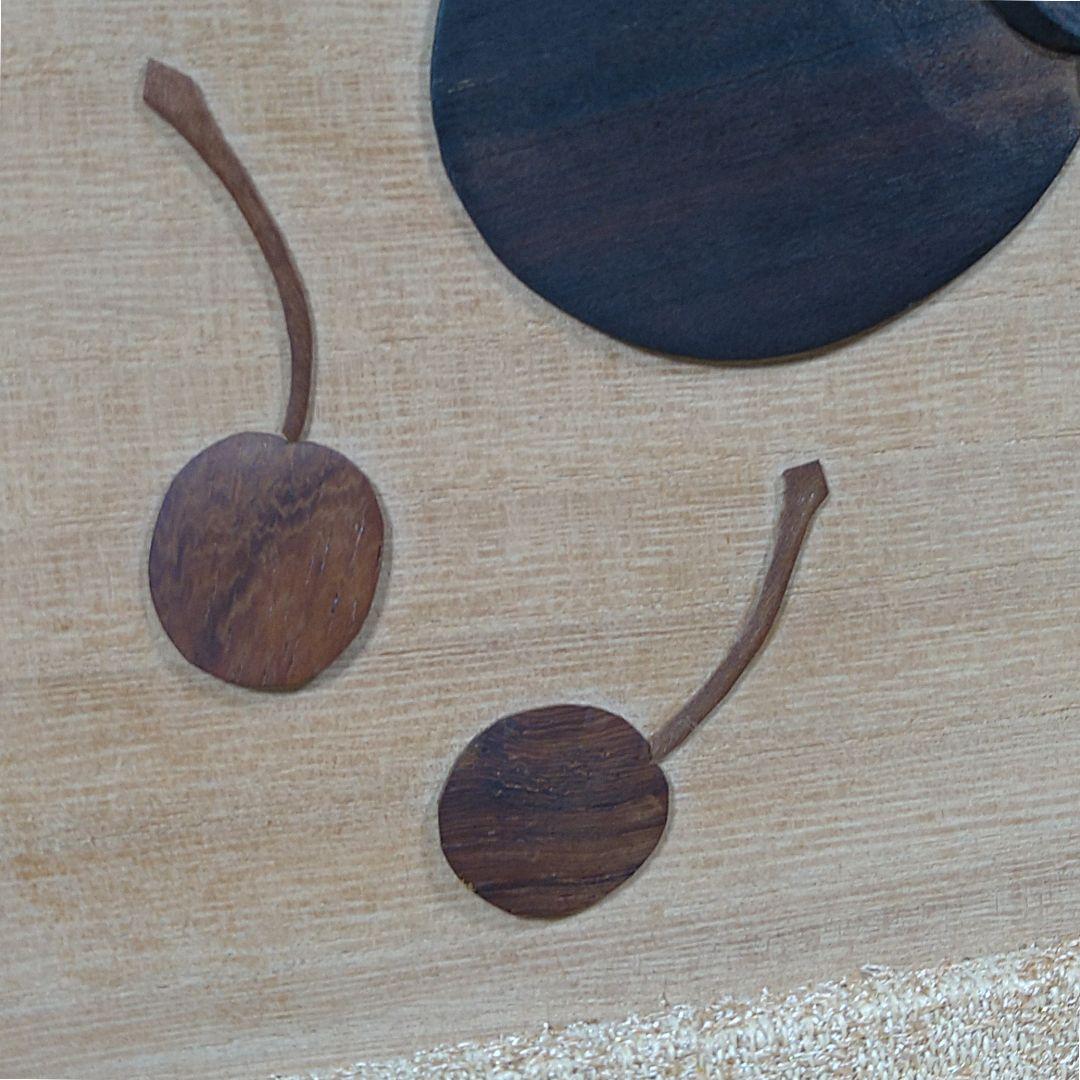 井波彫刻家渓久平木画三茄子木象嵌額装栞付 - メルカリ