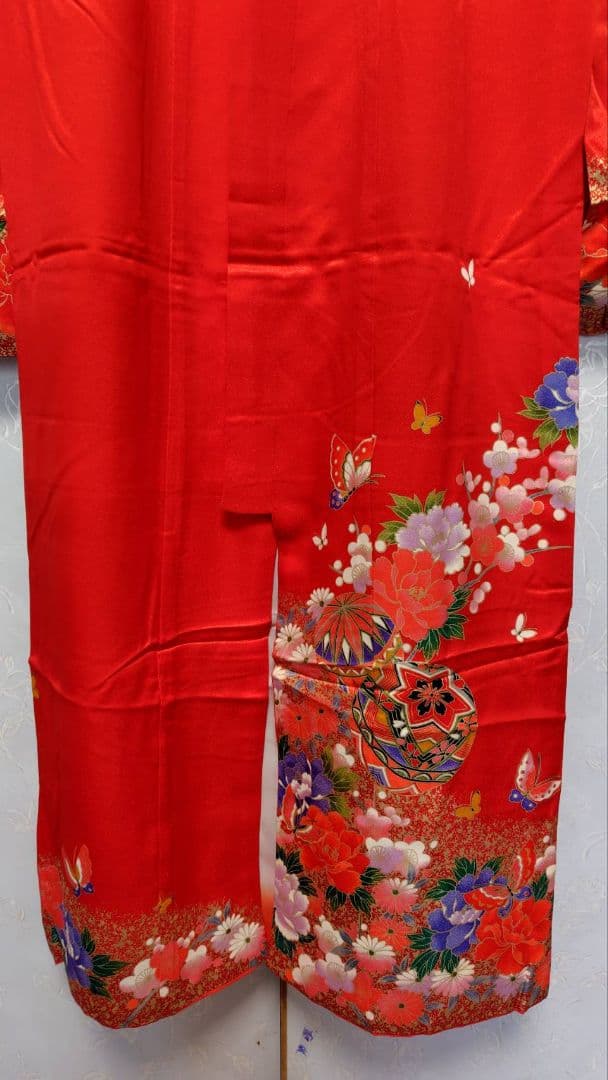 RK552子供着物着丈133センチ裄丈51センチ正絹めちゃくちゃ綺麗美品