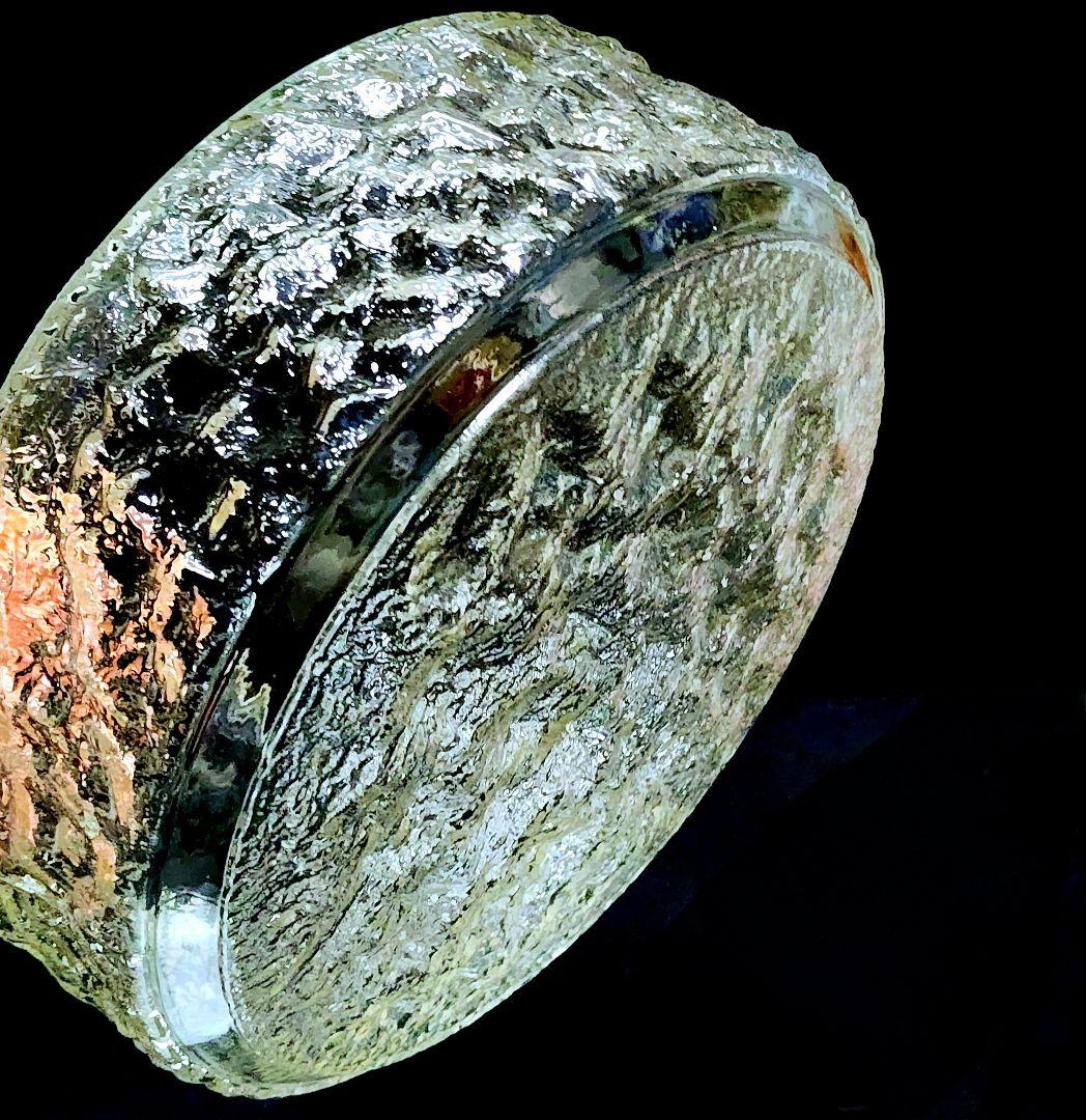 【昭和レトロ】ガラス製照明_波打ち