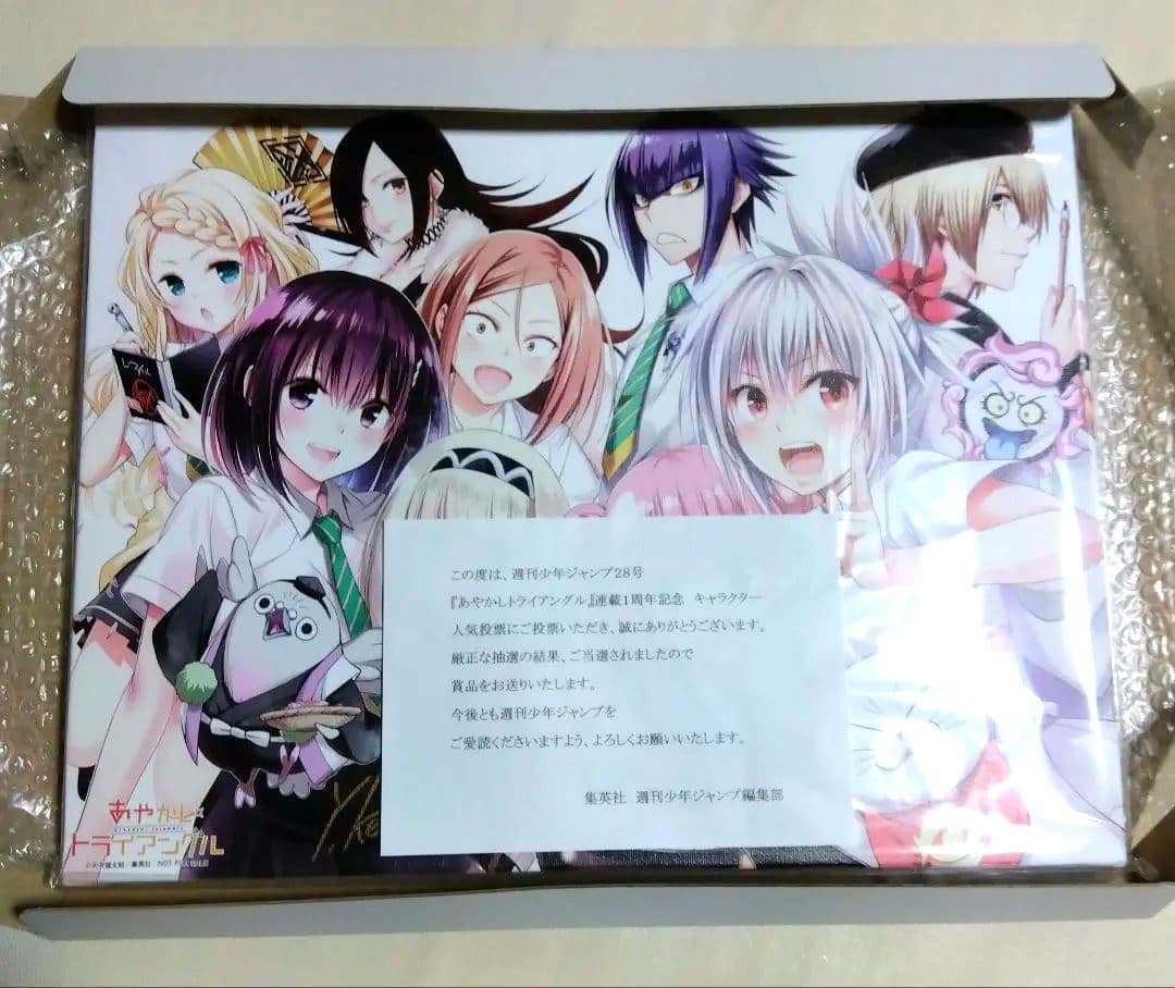 あやかしトライアングルサイン入りキャンバス