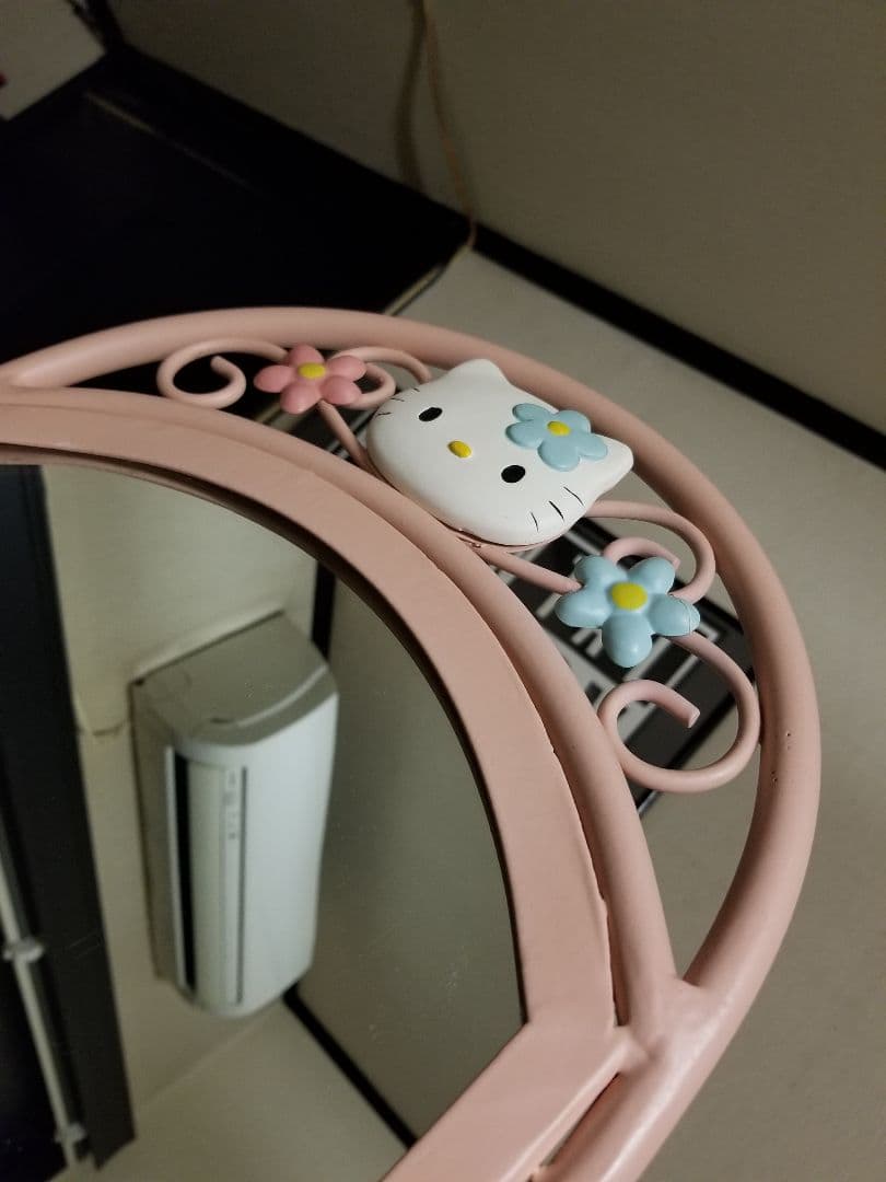 希少　HELLO KITTY　キティ　サンリオ　オフィシャル　スタンド　ミラー