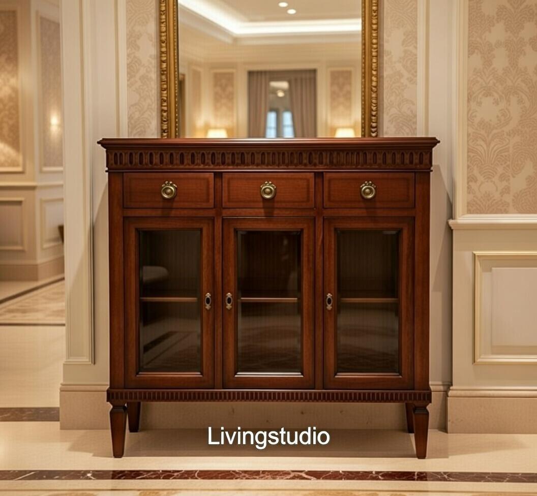 イタリア キャビネット サイドボード クラシック アンティーク風 1516NA