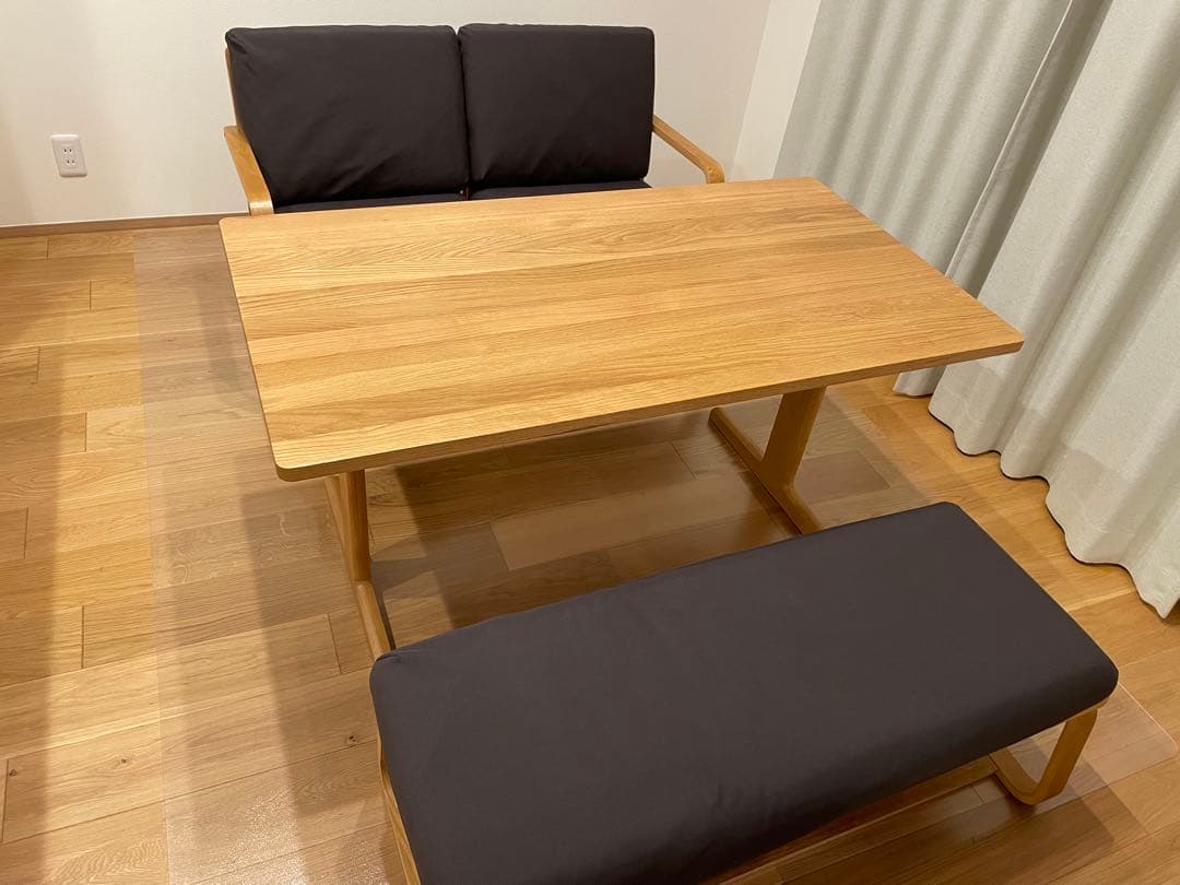 無印良品のダイニングテーブルセットの ダイニングチェア×1 単品です。