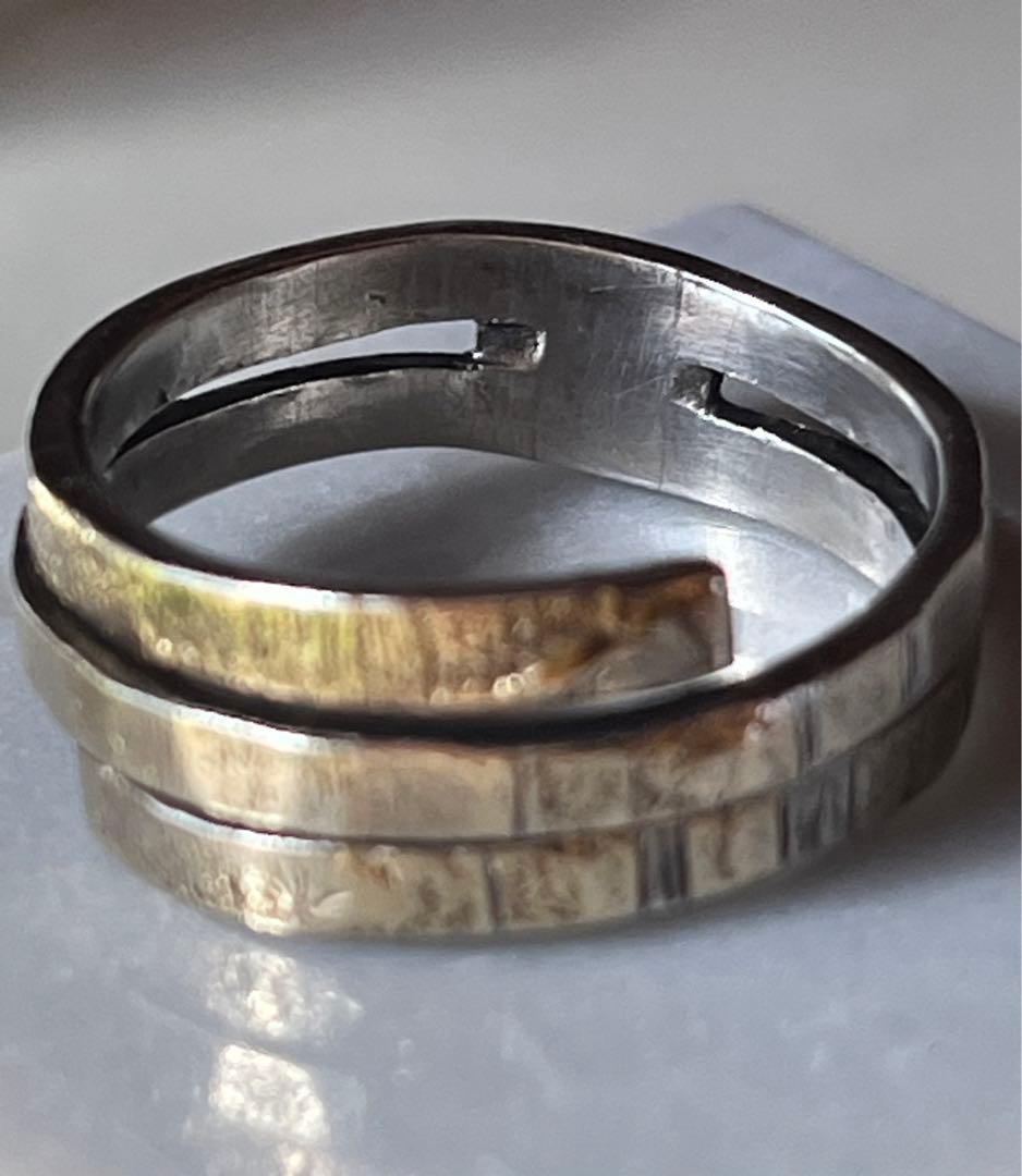 京都【俄】Ｋ１８.silver925コンビリング