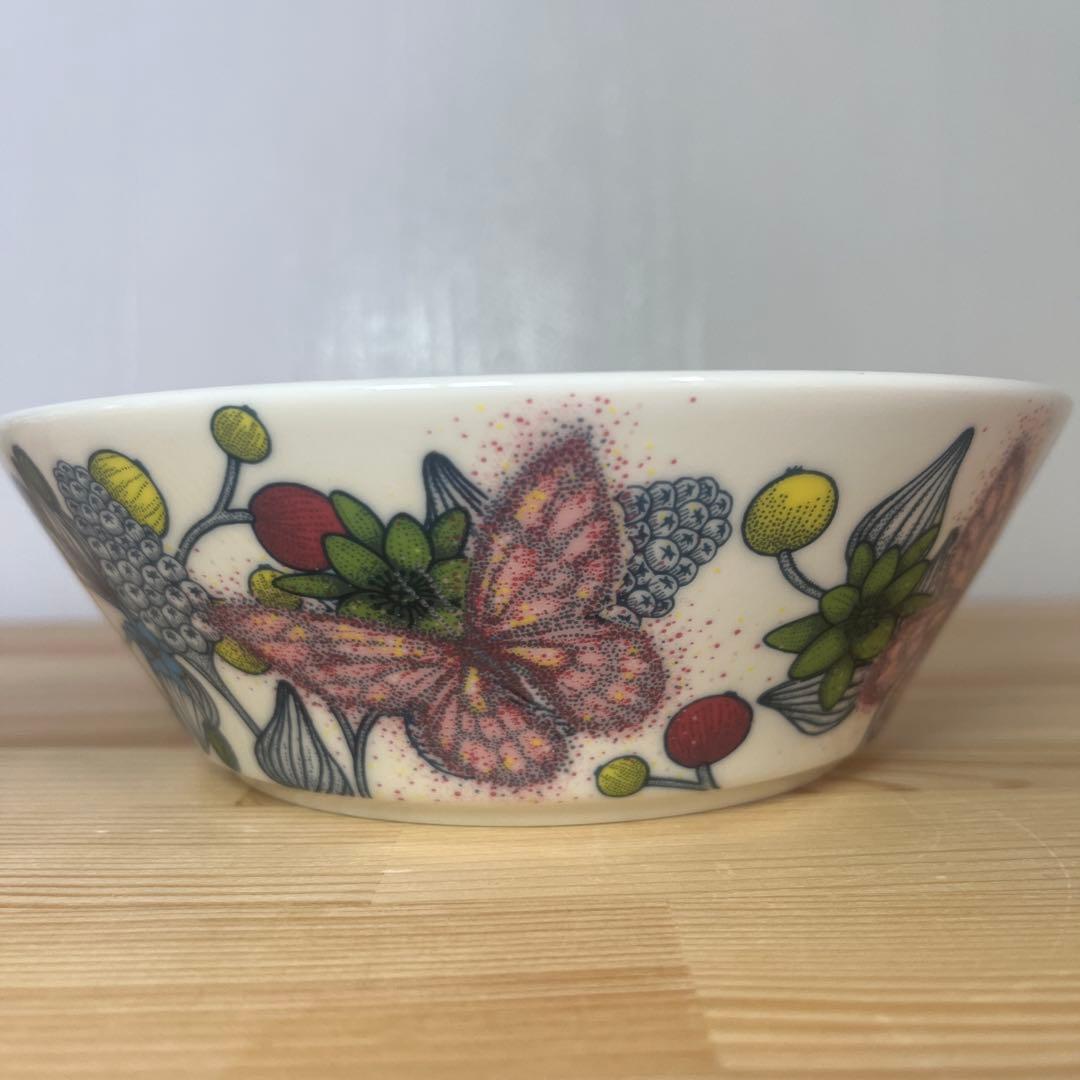 ※最終値下げ！★レア【廃盤品】【旧ロゴ】アラビア　ルノ　バタフライボウル１７㎝